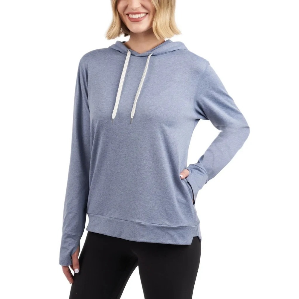 Kirkland Signature Women's Lightweight Hoodie, Blue, Size XS, New